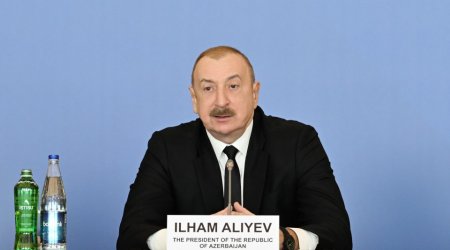 İlham Əliyev XII Qlobal Bakı Forumunun açılış mərasimi ilə bağlı PAYLAŞIM ETDİ - VİDEO