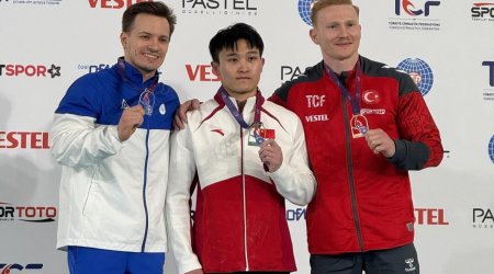 Gimnastımız Dünya Kubokunda bürünc medal QAZANDI