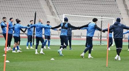 Millimiz Belarusla oyun öncəsi son məşqə çıxdı - FOTO