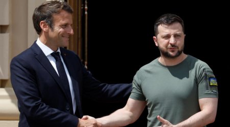 Zelenski Makronla görüşmək üçün Fransaya GEDİB