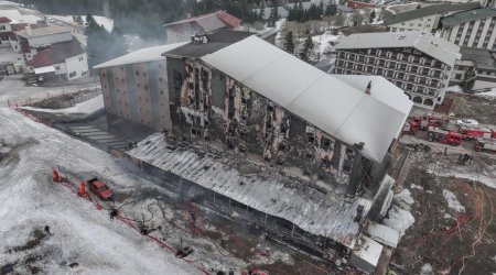 Oteldəki yanğına görə 5 nəfər SAXLANILDI - FOTO