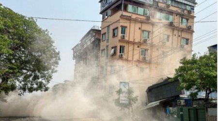 Myanmada daha bir ZƏLZƏLƏ oldu