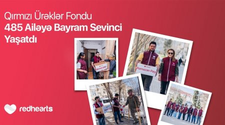 Qırmızı Ürəklər Fondu 485 ailəyə bayram sevinci yaşatdı