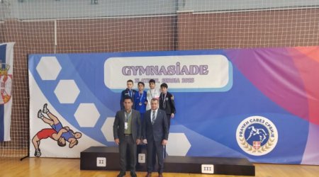 Sərbəst güləş komandamız Gimnaziadanı 10 medalla başa vurdu - FOTO