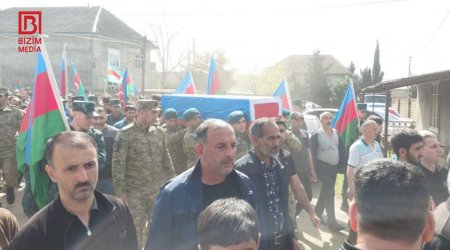 Şəhid hərbçi Lənkəranda dəfn olundu - FOTO