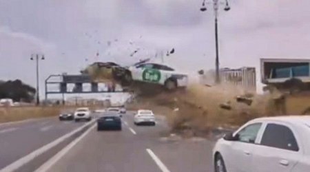 Heydər Əliyev prospektində ağır qəza törədən “Bolt"un ANBAAN VİDEOSU