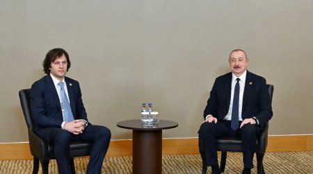 İlham Əliyev Antalyada Gürcüstanın Baş nazirini qəbul etdi - FOTO/VİDEO