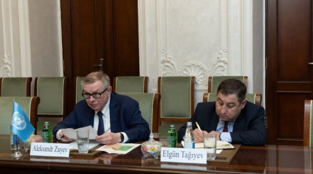 Kamran Əliyev BMT Baş katibinin köməkçisi ilə əməkdaşlıq imkanlarını müzakirə etdi - FOTO