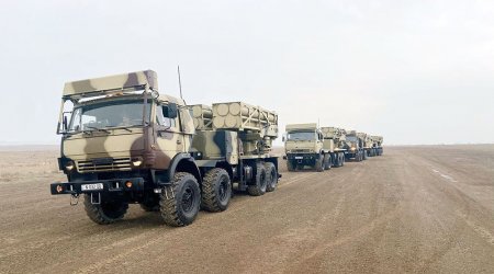 Raket və Artilleriya Qoşunları bölmələri döyüş hazırlığı vəziyyətinə gətirildi - FOTO