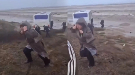 Lökbatan yolunda qorxulu anlar: Avtobus sərnişinləri ölümdən döndülər – VİDEO