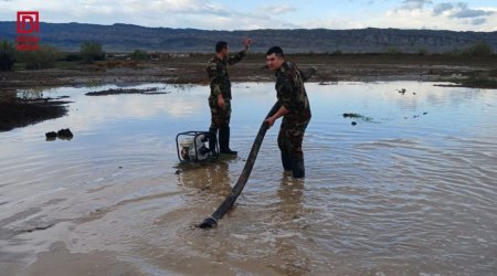 Samuxda çayın daşmasının qarşısı alındı – FOTO/VİDEO