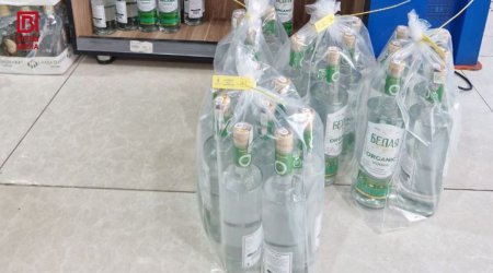 Beyləqanda market sahibi məsuliyyətə cəlb edildi – SAXTA ARAQ SATIRMIŞ - FOTO