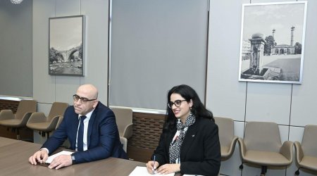 Ceyhun Bayramov Fələstin səfiri ilə Qəzzada mövcud vəziyyəti müzakirə etdi - FOTO