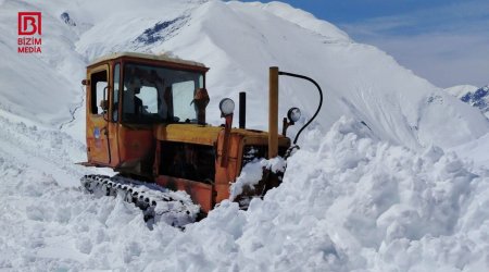 Quba-Xınalıq yolu qardan belə TƏMİZLƏNİR – FOTO/VİDEO