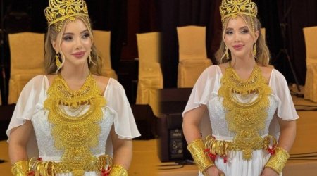 Toyunda blogerin üstünə 5 kiloqram qızıl taxdılar – FOTO/VİDEO