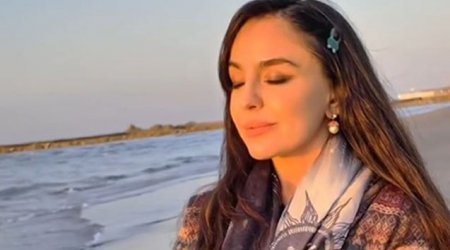Leyla Əliyeva Xəzərin sahilindən maraqlı VİDEO paylaşdı