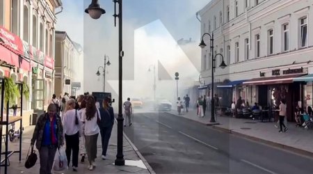 Moskvada gürcü restoranı yandı