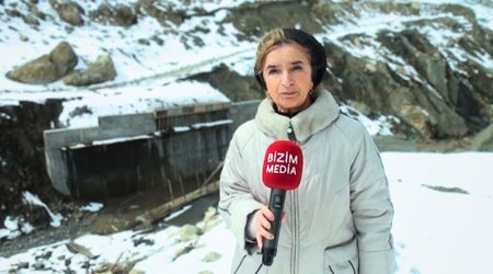 Günlərdir bağlanan Xınalıq yolunda daha bir TƏHLÜKƏ - VİDEO