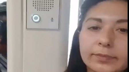 Qadın metroda etdiyi hərəkətə görə 200 manat CƏRİMƏLƏNDİ – VİDEO
