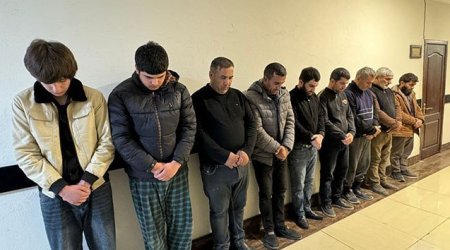 İmişlidə tutulan 14 nəfər MƏHKƏMƏ QARŞISINDA