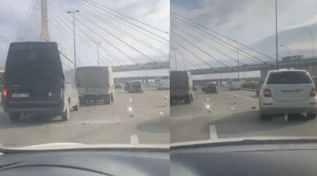 "Koroğlu" metrosunun qarşısında ZƏNCİRVARİ QƏZA - VİDEO