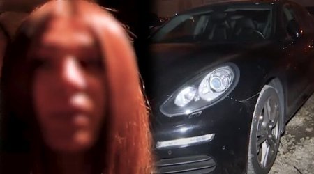 Bakıda “Porsche”ni sərxoş vəziyyətdə sürən qadın həbs edildi – VİDEO