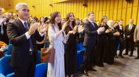 Leyla və Arzu Əliyevalar “Yalnız mədəniyyət” adlı musiqili-bədii gecədə - FOTO