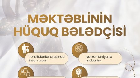 Nazirlikdən yeni LAHİYƏ – Bu dəfə məktəblinin hüquq bələdçisi