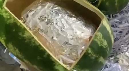 63 kq narkotiki qarpızın içində gizlədib ölkəyə keçirmək istədilər – FOTO
