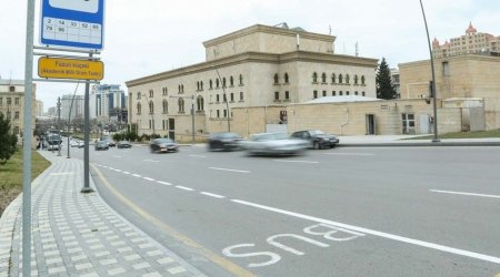 Sürücülər silinən zolağa görə 3 bal və 100 manat cərimələnirlər - VİDEO