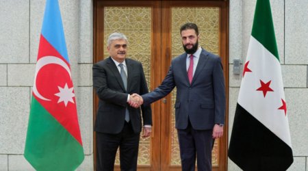 Samir Şərifov Suriya Prezidenti ilə görüşdü - FOTO