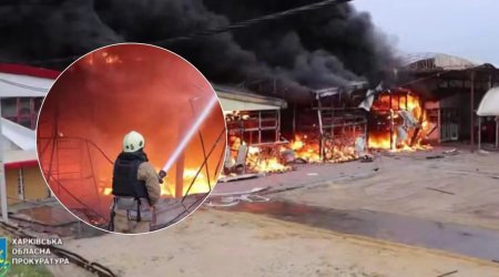 Avropanın ən böyük bazarı yanır – FOTO/VİDEO