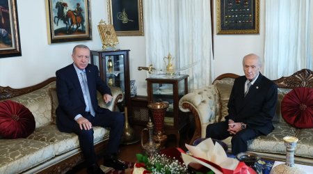 Ərdoğan Dövlət Baxçalını evində ZİYARƏT ETDİ - FOTO/VİDEO