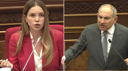 Paşinyan parlamentdə deputatı döymək istədi – ANBAAN VİDEO