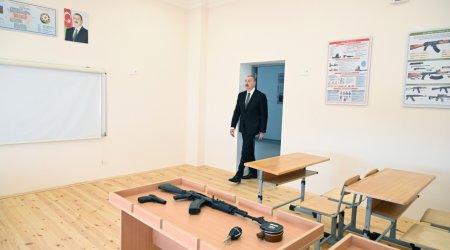 Prezident Ağdamda Kəngərli kənd tam orta məktəbinin binasının açılışında – FOTO/VİDEO