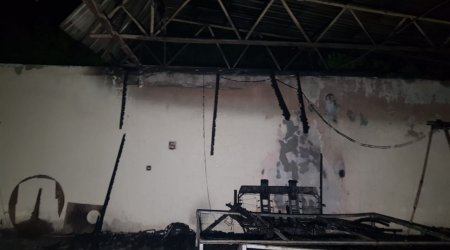 Göyçayda güclü yanğın: Ev sahibinə küllü miqdarda ziyan dəydi - FOTO