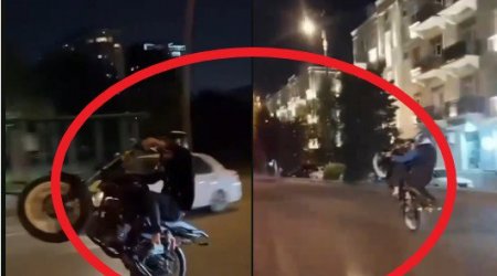 Gecələr Bakını bir-birinə vuran motosikletçilər HƏBS EDİLDİ – VİDEO