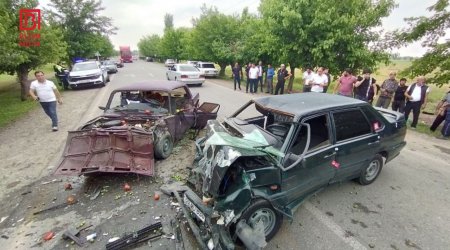 Bərdədə DƏHŞƏTLİ QƏZA – Xəsarət alanlar var- FOTO