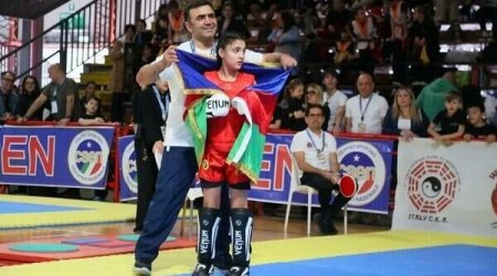 Dünya çempionatında yüksək nəticələr əldə edən kunq-fu üzrə millimiz Vətənə qayıtdı - VİDEO