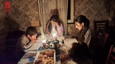 Bir aydan çoxdur qaranlığa qərq olan XINALIQ – FOTO/VİDEO