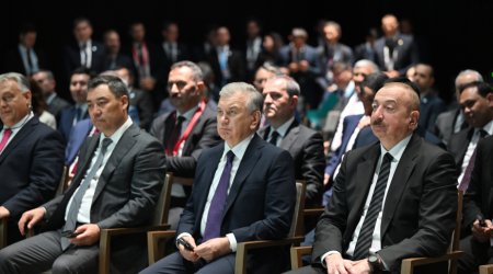 İlham Əliyev Əziz Sancarın təltif olunması mərasimində - FOTO