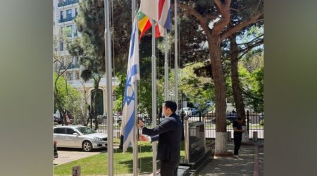 İsrailin Azərbaycandakı səfirliyində bayraq endirildi