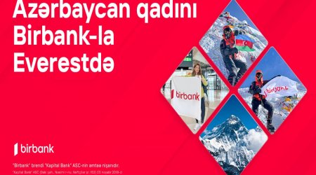 Birbank-ın dəstəyi ilə Vəfa Musayeva bayrağımızı Everest zirvəsinə sancdı