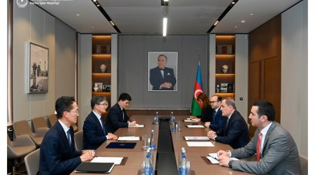 Ceyhun Bayramov Koreyanın yeni səfirini QƏBUL ETDİ - FOTO