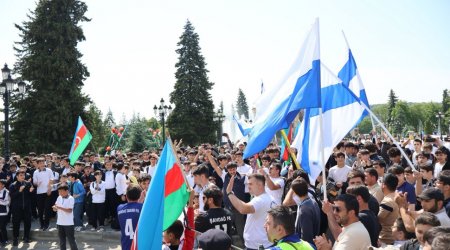 Çempion “Şahdağ Qusar” futbol komandası Qusarda belə QARŞILANDI – FOTO