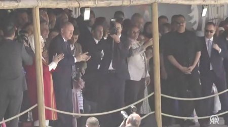 Ərdoğan festivalda Qarabağ atlarının çıxışını ayaqüstdə ALQIŞLADI - VİDEO