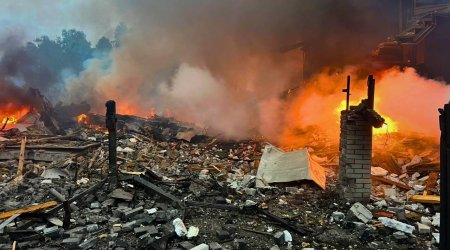 Kiyevə PUA hücumu: 10 yaralı var - FOTO/VİDEO