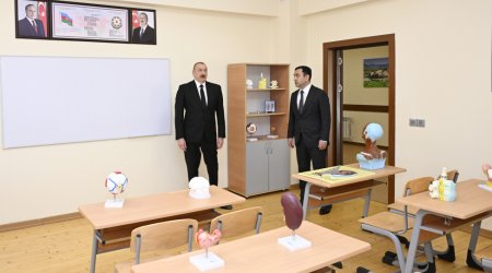 İlham Əliyev İsmayıllıda “Talıstan” liseyinin AÇILIŞINDA – FOTO/VİDEO