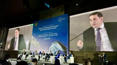 Vəkillər Kollegiyasının rəhbərliyi Özbəkistanda Beynəlxalq Hüquq Forumunda - FOTO
