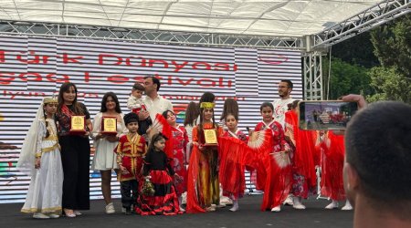 Uşaqların Beynəlxalq Müdafiəsi Günü festivalında mükafat verildi - FOTO